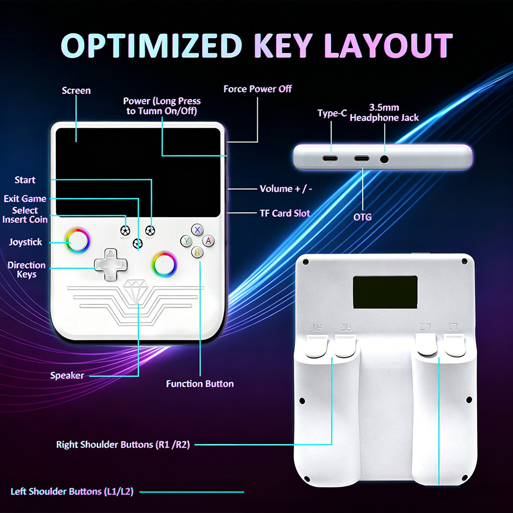 Gaming Console Retro Handheld - R60MAX Retro Handheld Game Console 5