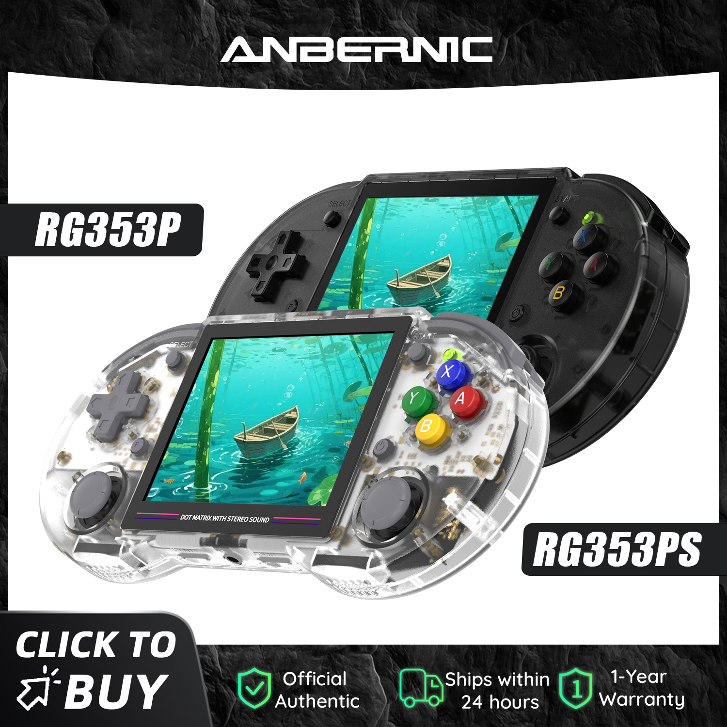 Gaming Console Handheld Android - Anbernic RG353P RG353PS 64 Bit Retro