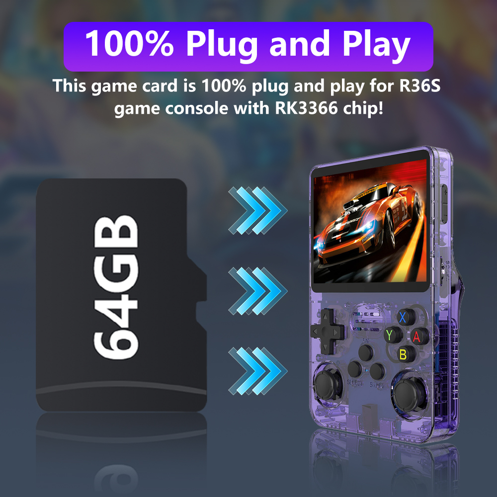 64GB Game Card for R36S Retro  - Gaming Console Psp incelemesi ve fiyatı