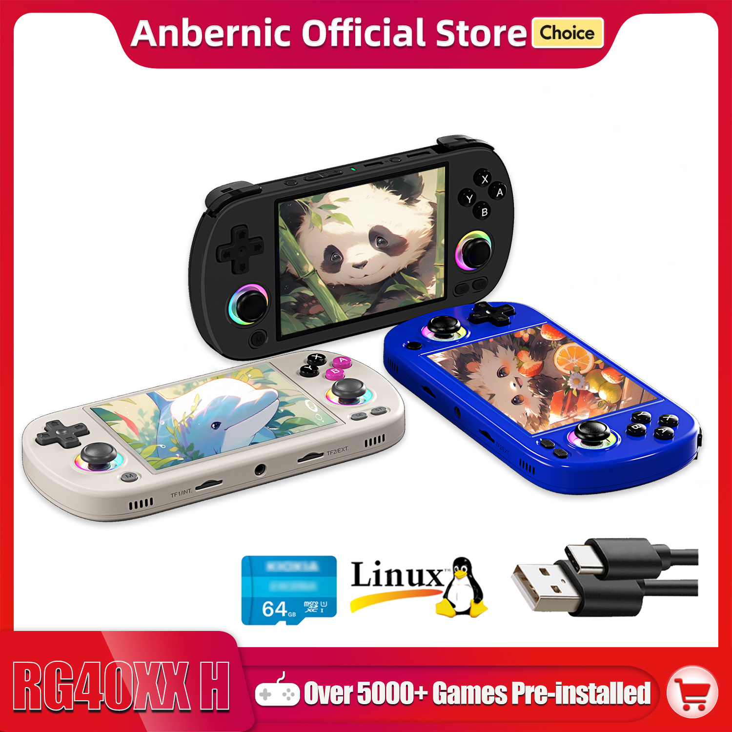 ANBERNIC RG40XX H Handheld Gam - Gaming Console Handheld Android incelemesi ve fiyatı