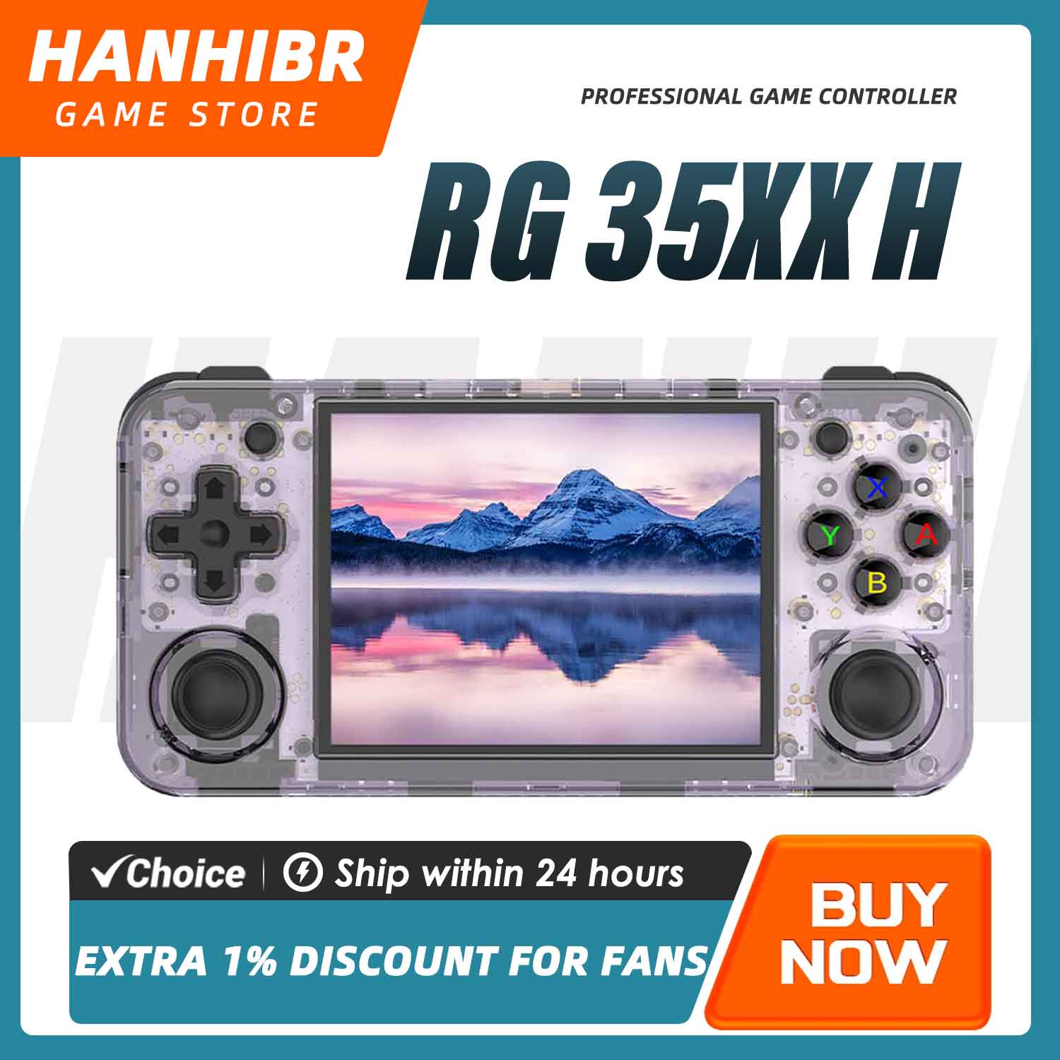 ANBERNIC RG35XX H Horizontal R - Gaming Console Handheld Android incelemesi ve fiyatı