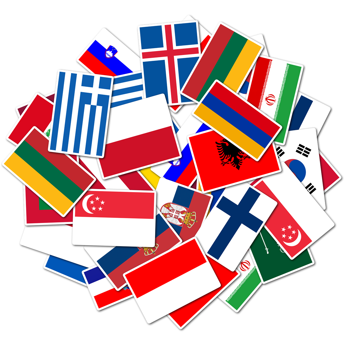 15pcs world countries stickers - Gaming Console Case incelemesi ve fiyatı