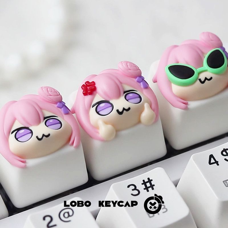 Cute Pink Hair Anime Girl Resi - Gaming Console Keyboard incelemesi ve fiyatı