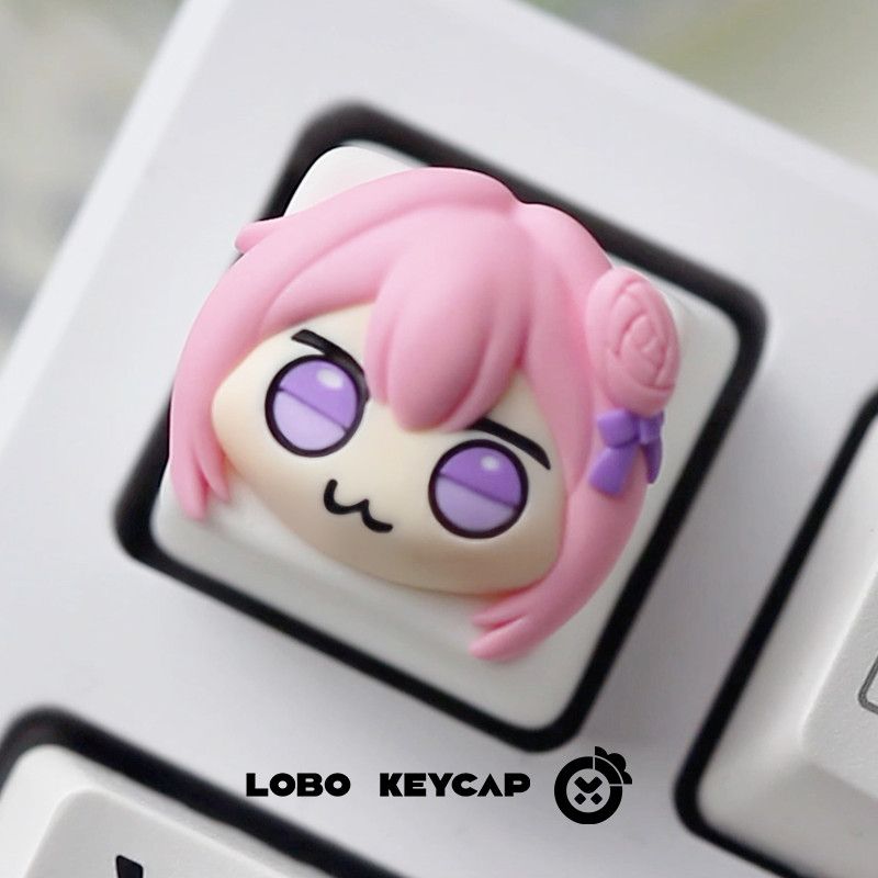 Cute Pink Hair Anime Girl Resi - Gaming Console Keyboard incelemesi ve fiyatı