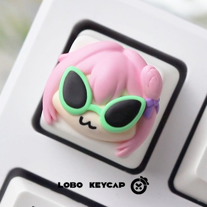 Cute Pink Hair Anime Girl Resi - Gaming Console Keyboard incelemesi ve fiyatı