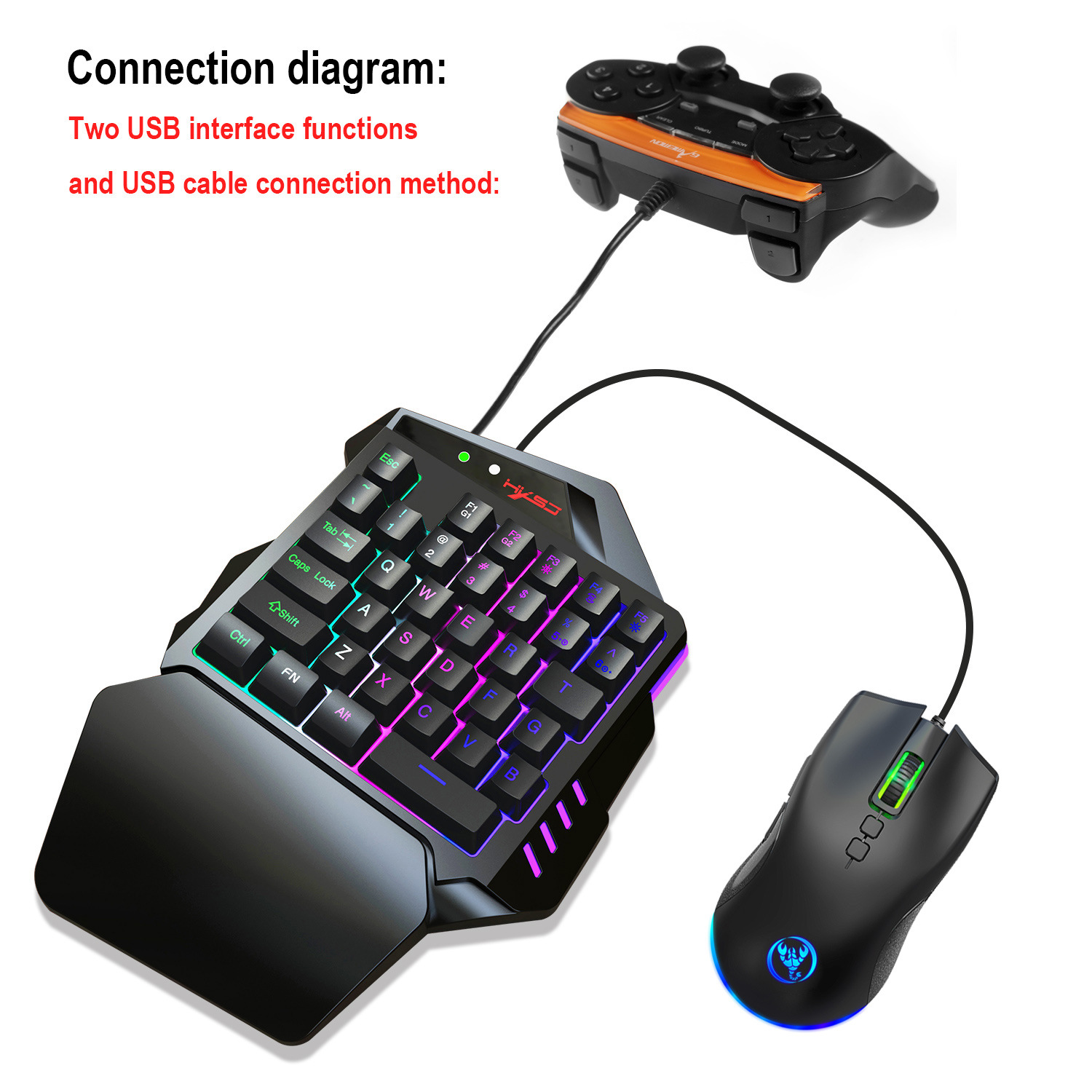 Teclado gamer Keyboard Set acc - Gaming Console Keyboard incelemesi ve fiyatı