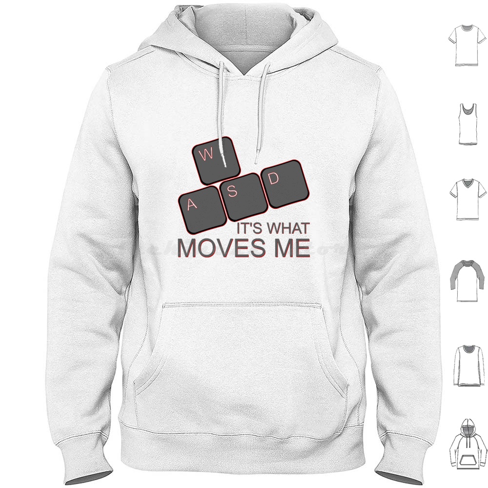 Wasd Moves Me Hoodies Long Sle - Gaming Console Keyboard incelemesi ve fiyatı