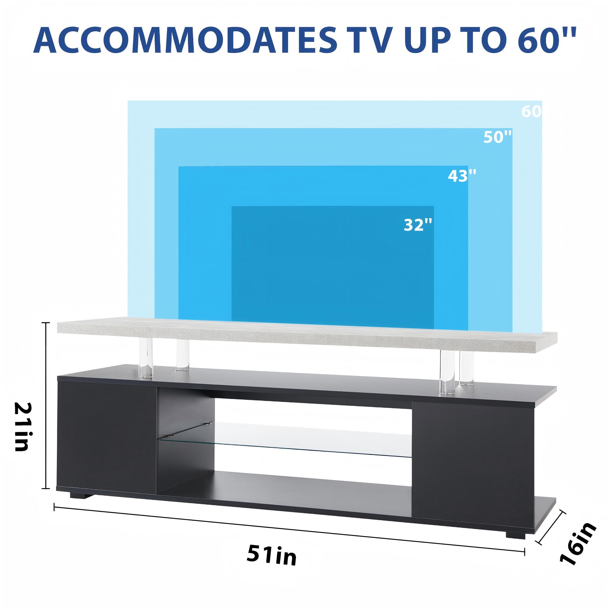 TV Stand for 60 Inch TV LED Ga - Gaming Console Table incelemesi ve fiyatı
