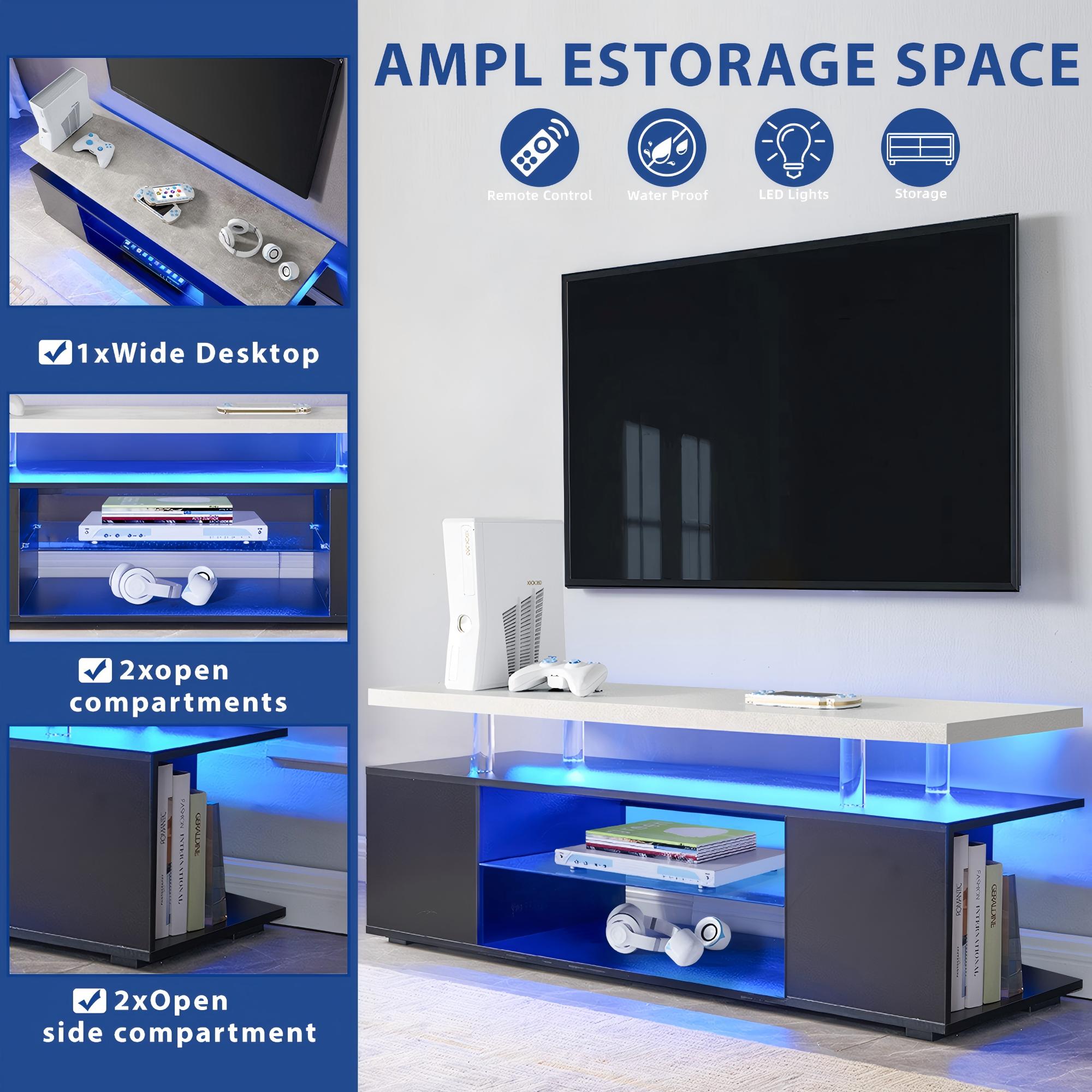 TV Stand for 60 Inch TV LED Ga - Gaming Console Table incelemesi ve fiyatı