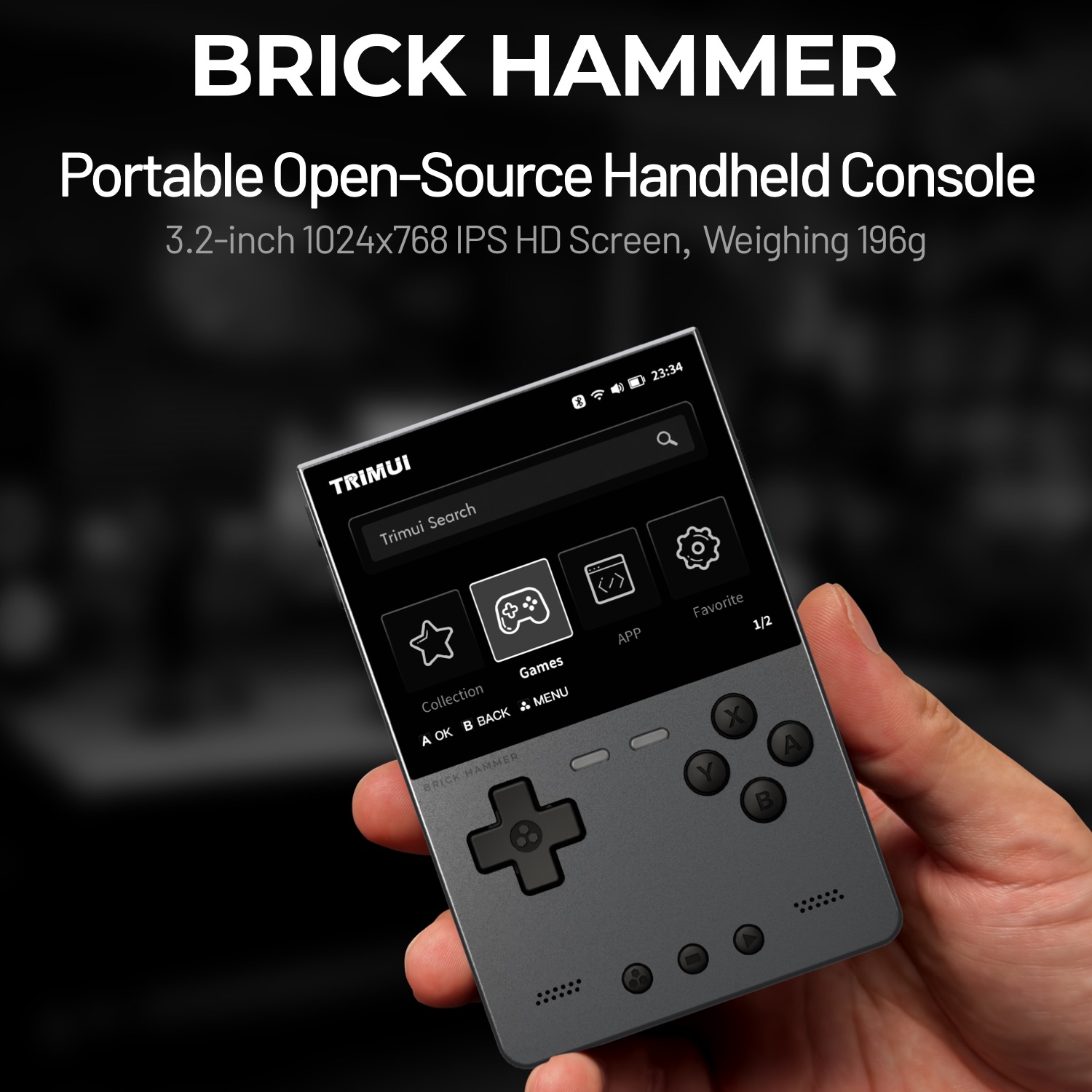 TRIMUI BRICK HAMMER Retro Hand - Gaming Console Phone incelemesi ve fiyatı