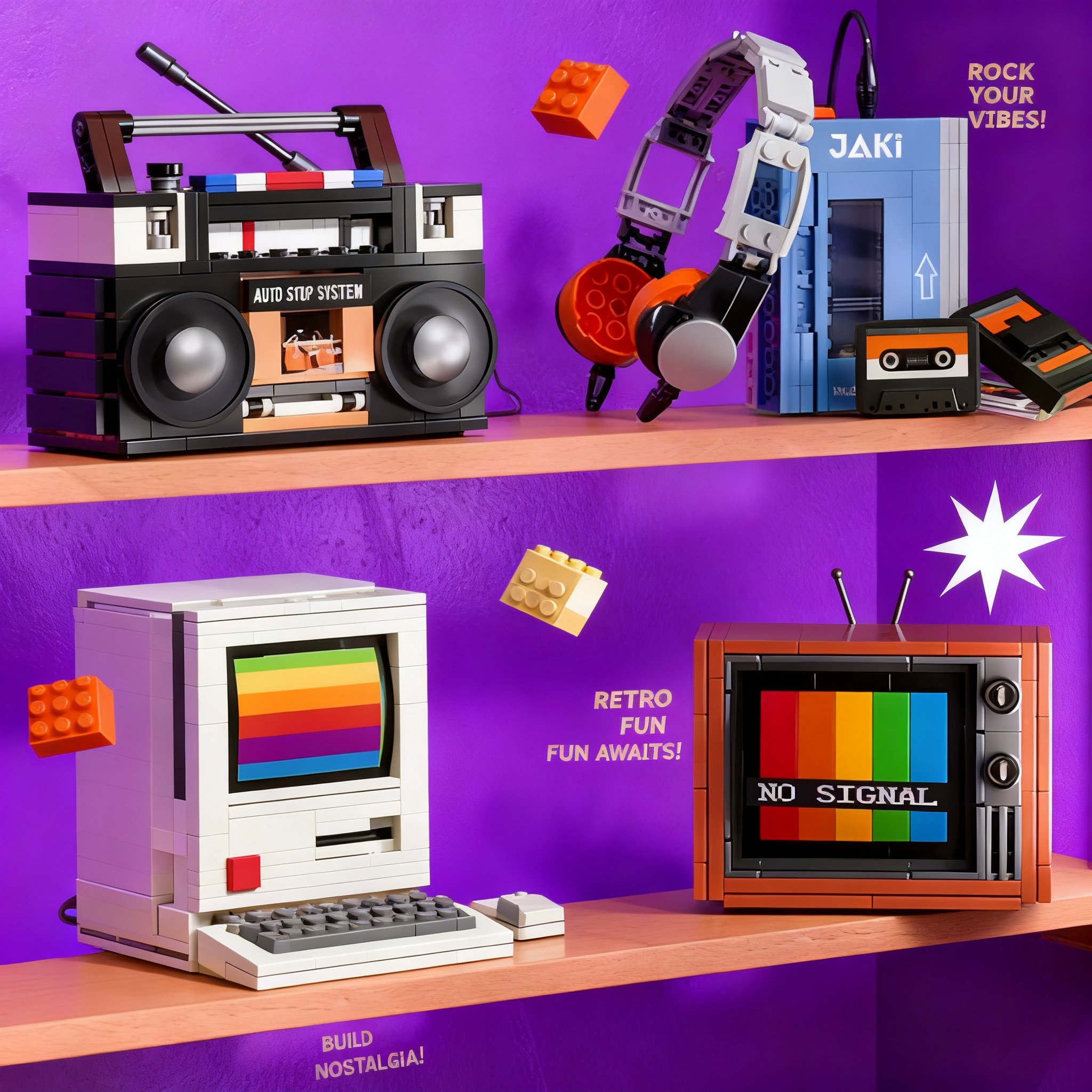 Retro DIY Building Blocks TV R - Gaming Console Free incelemesi ve fiyatı